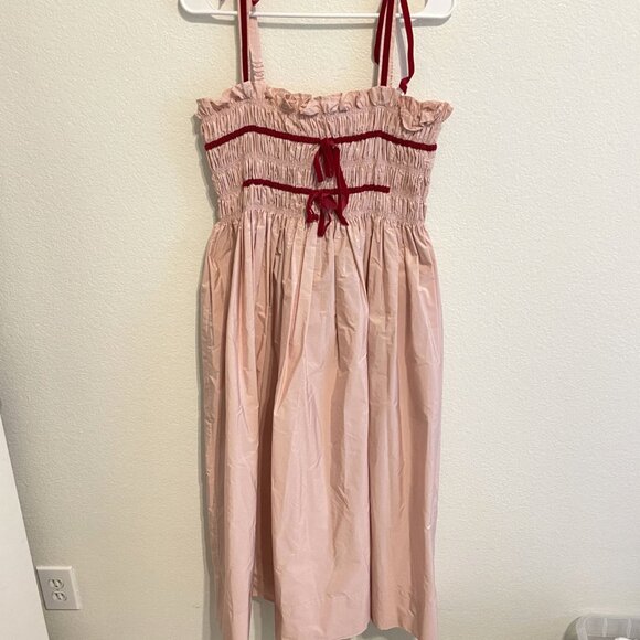 Molly Goddard KATE TAFFETA MIDI DRESS - Like New - Size UK12 US8 - Picture 2 of 4